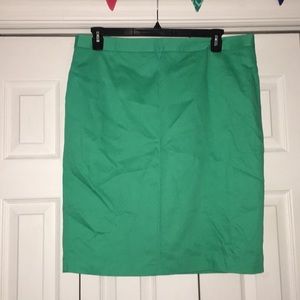 Mint green pencil skirt